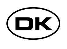 DK-klistermærke 14 x 9 cm - Autozone®